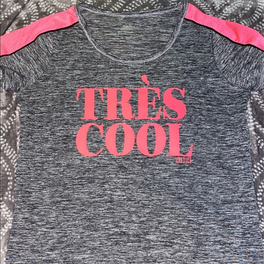 Gray and pink justice shirt
